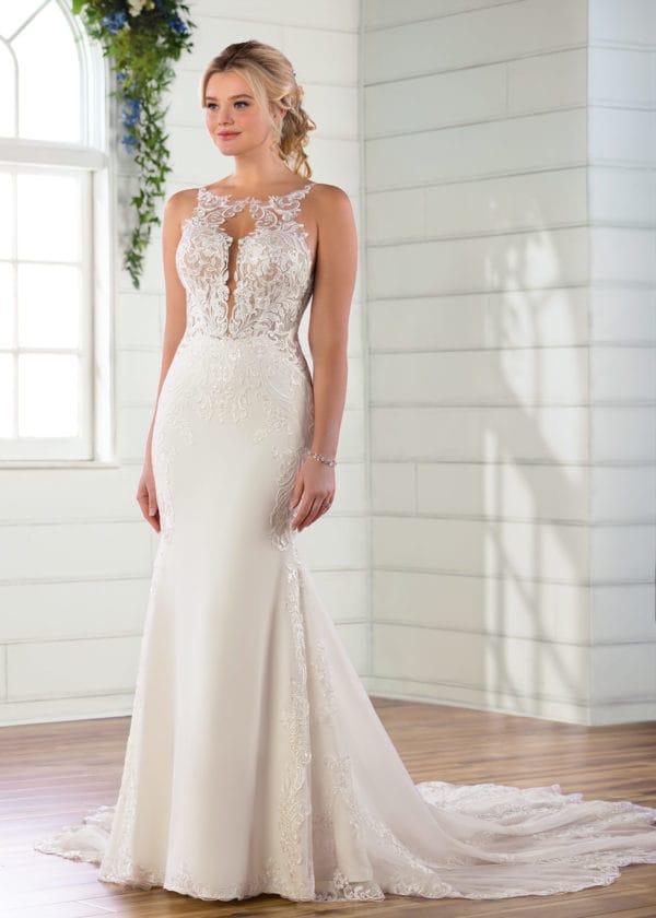 Adorable robe de mariée Vindress Ivoire Regular Long V-neck Nouveau (non altéré) Naturel Taille inconnue